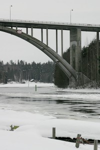 Talvinen Leppävirran silta