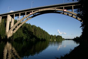 Kuva kylän puoleiselta rannalta