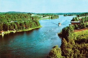Postikortti kuvattuna Leppävirran sillalta