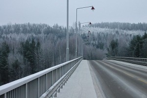 Huurteinen Leppävirran silta