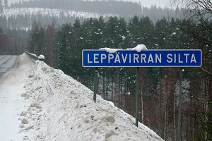 Leppävirran sillan liikennemerkki