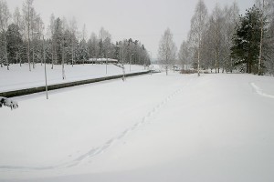 Konnuksen kanava talvella