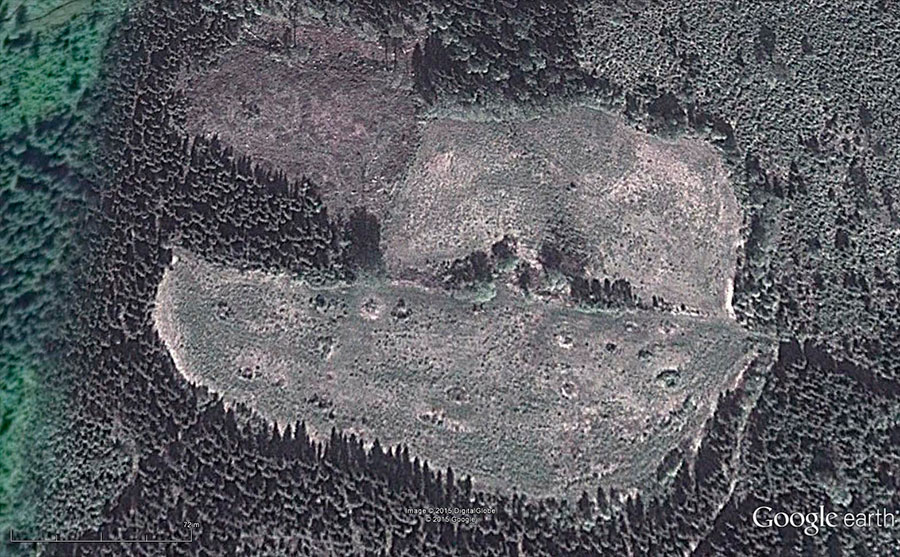 Google Earthin Ilmakuva mäestä
