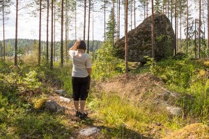 Kilpikosken kummakivi, Leppävirta