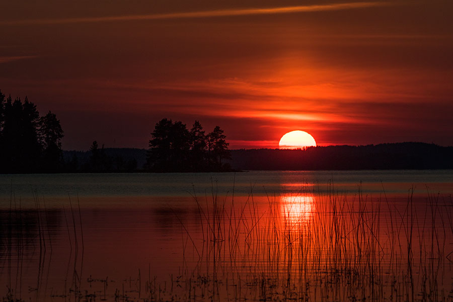 Auringonlasku Virmaalla