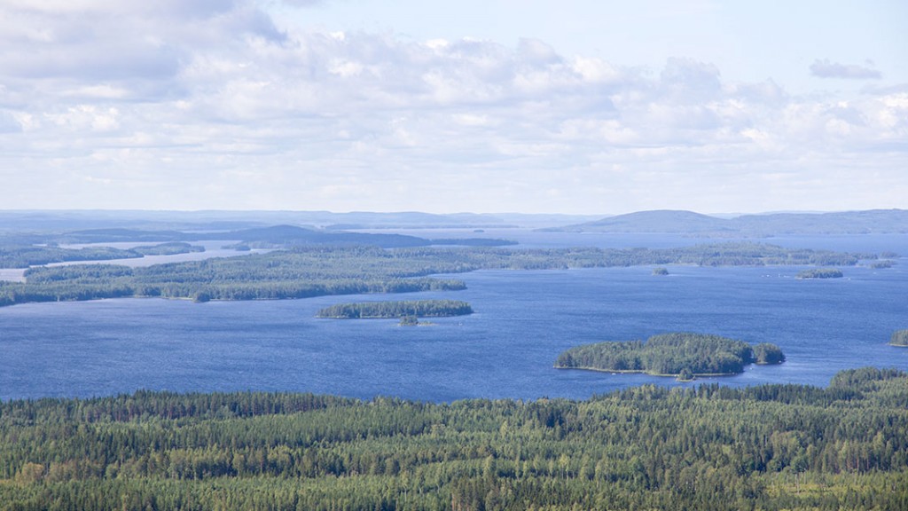 Näkymä Räsävaaralta, Lieksa